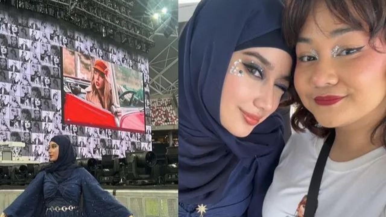 Salah satu kegiatan menarik yang dilakukan Tengku Anataya setelah menikah adalah menonton konser Taylor Swift di Singapura.