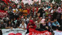 Ondel-ondel dan Barongsai Ikut Halal Bihalal Relawan Jokowi di MK