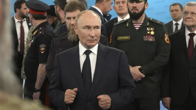 Presiden Vladimir Putin di Republik Chechnya.