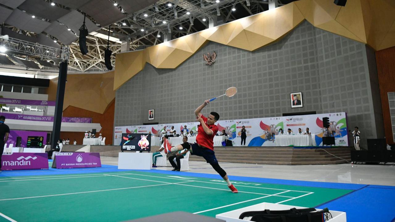 Mengintip Kemegahan Edutorium UMS Lokasi Peparnas XVII, Bikin Atlet Penyandang Disabilitas Badminton Terpukau