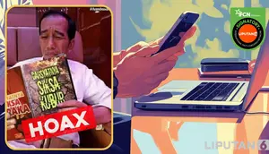 Deretan Foto Hoaks Jokowi Sedang Membaca Buku, Simak Faktanya