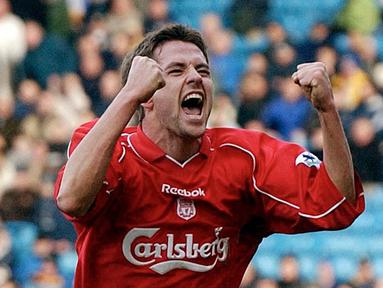 Michael Owen - Penampilan apik bintang Liverpool ini membuat Real Madrid memboyongnya ke Santiago Bernabeu pada musim panas 2004. (AFP/Paul Barker)
