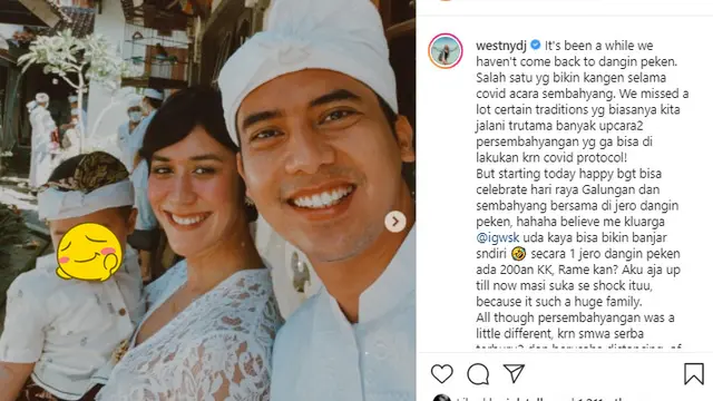 5 Selebriti Tanah Air Rayakan Galungan dan Kuningan 2021, Panjatkan Doa