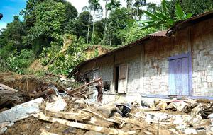 Longsor di Sibolangit