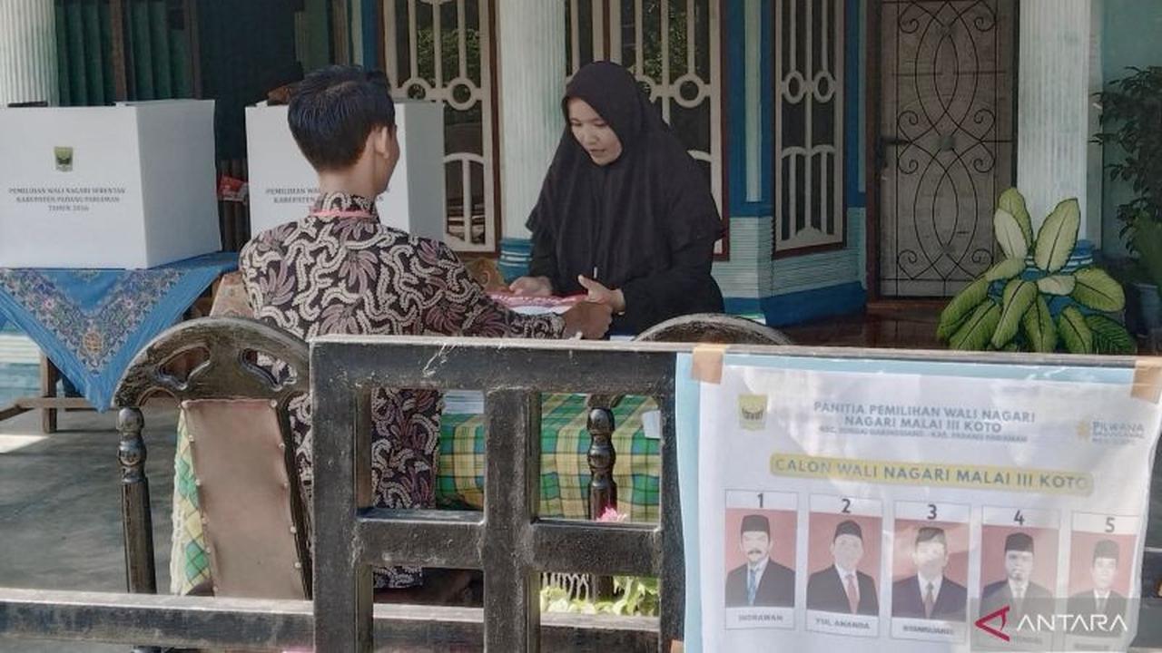 Pilwana Padang Pariaman: 73 Nagari Tetap Mencoblos, Nagari Kasang Ditunda