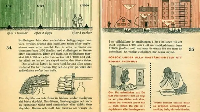 Selebaran persiapan perang yang didistribusikan pemerintah Swedia kepada penduduknya pada Perang Dingin (sumber: Försvarsmakten.se / The Swedish Armed Force via The Guardian)