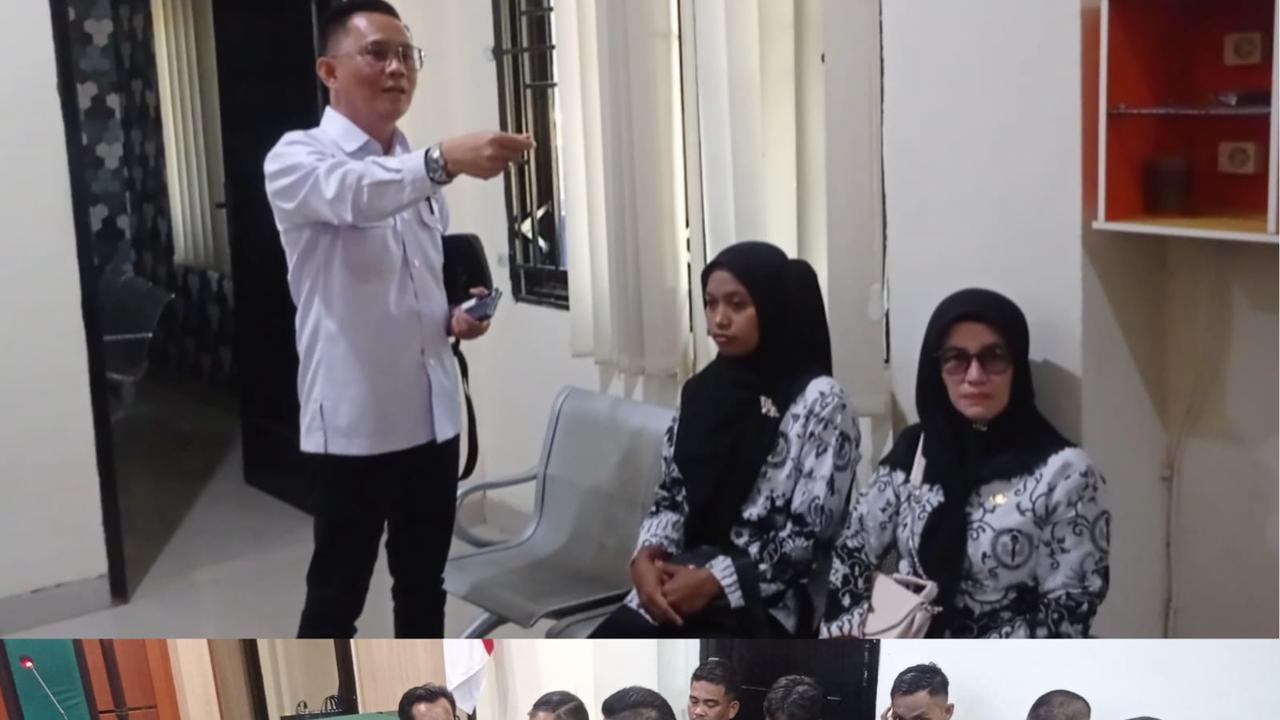 Sidang kedua Supriyani guru honorer di Konawe Selatan, Senin (28/10/2024).