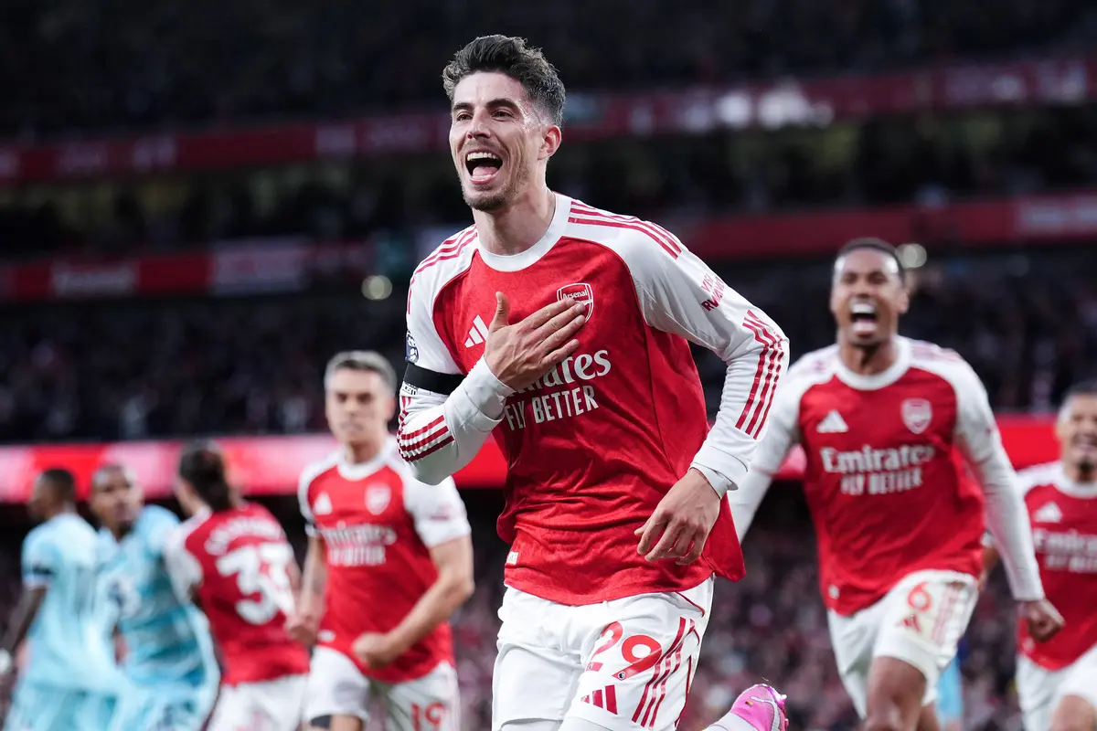 Foto: Kai Havertz Sang Pahlawan, Arsenal Selangkah Lagi Juara Liga Inggris