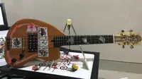 Gitar Qr Art edisi satwa liar hasil kolaborasi Luthier gitar asal Bali dan seniman digital asal Surabaya. Foto (Istimewa)