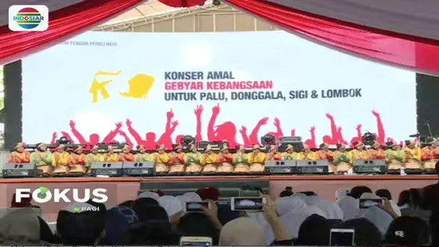 Forum Pemuda NKRI gelar konser amal gebyar kebangsaan untuk membantu korban bencana di Palu, Donggala, Sigi, dan Lombok.