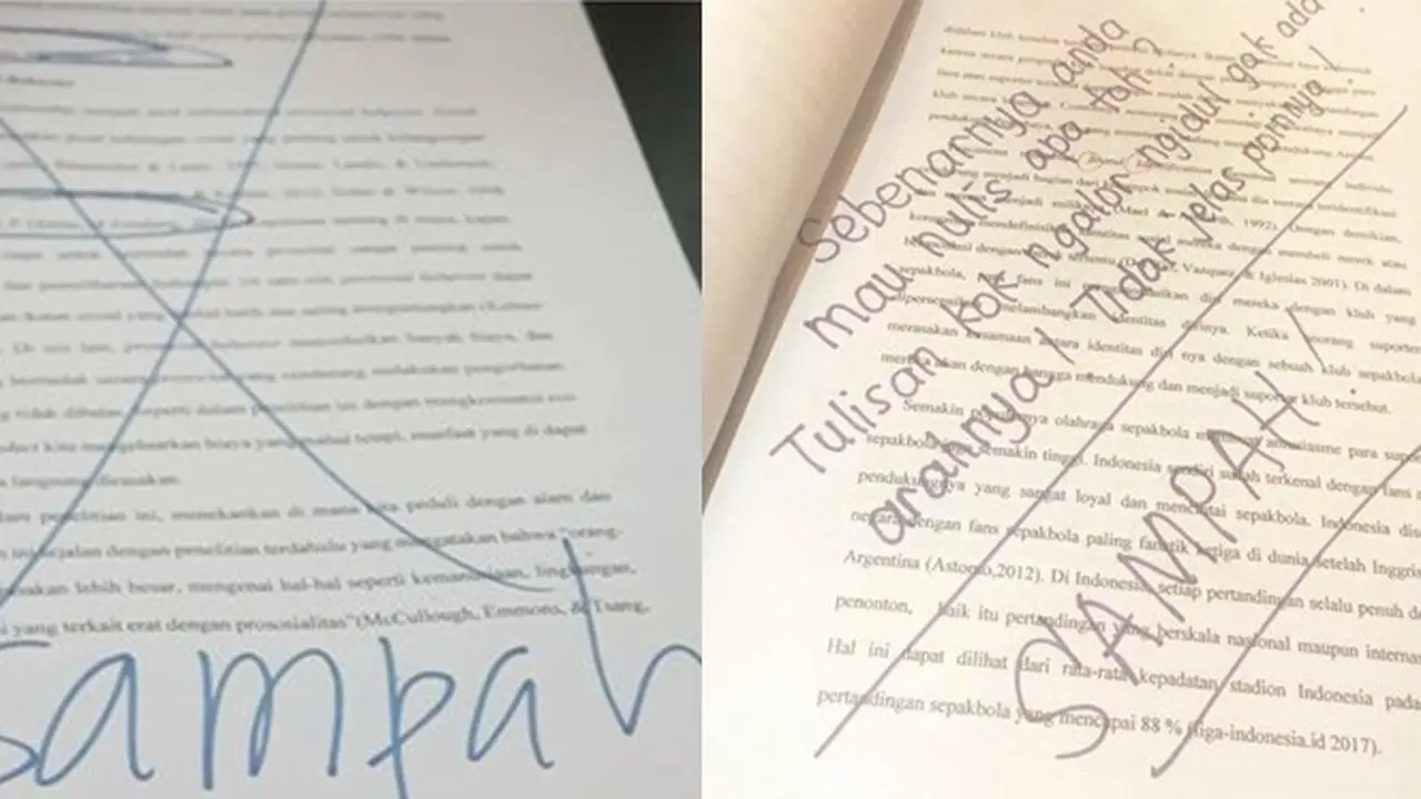 Harus Tahan Banting, Ini 6 Potret Coretan Revisi Dosen yang Bikin Senyum Miris