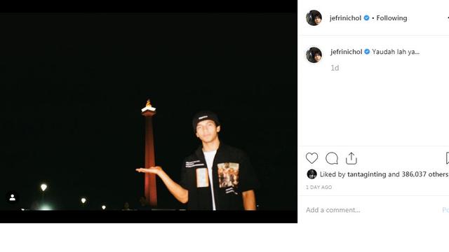 Jefri Nichol (Foto: Instagram/@jefrinichol)