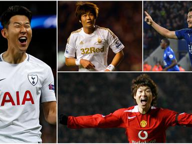 Berikut ini daftar pemain Asia yang paling Produktif dalam urusan mencetak gol di Premier League. Rekor 19 gol Ji-Sung Park akhirnya mampu dipecahkan oleh junior nya yang juga dari Korea Selatan yakni Heung-Min Son. (Foto-foto Kolase dari AFP).