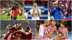 Berikut ini selebrasi terbaik pada kualifikasi Piala Dunia 2018 Zona Eropa. Diantaranya, Selebrasi emosional dr pemain Kroasia, Andrej Kramaric, hingga Striker Belgia, Romelu Lukaku. (Foto- foto Kolase AP).