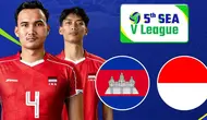 Timnas voli Indonesia vs Kamboja pada laga kedua SEA V League 2025 di Filipina, Jumat (11/5). (foto: instagram @mojisports_)
