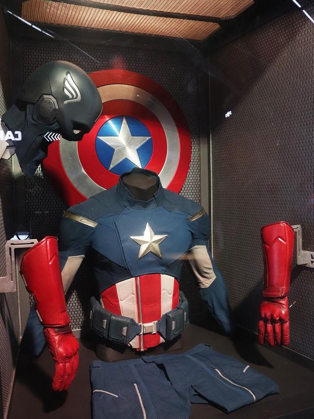 Zona Captain America di Marvel Studios: A Universe of Heroes Exhibition Indonesia. (Foto: Istimewa)