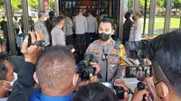 Direktur Lalu lintas Polda Gorontalo, Kombes Pol. Arief Budiman  saat memberikan keterangan dihadapan media (Arfandi Ibrahim/Liputan6.com)