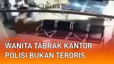 CCTV kantor Polres Pematangsiantar merekam aksi nekat seorang wanita. Dengan sepeda motor matic, Fitri Arni (29) terobos kantor polisi pada Senin (21/3/2022). Ia baru berhenti usai menabrak meja dalam kantor SPKT.