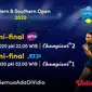 Semifinal ATP dan WTA Western & Southern 2020 di Vidio. (Sumber: Vidio)