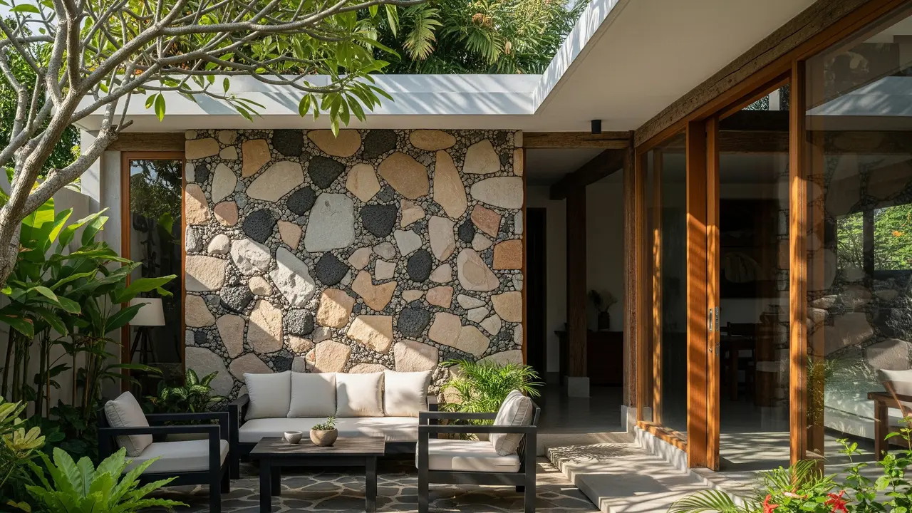 Rumah Minimalis Batu Alam yang Bikin Tetangga Terpukau