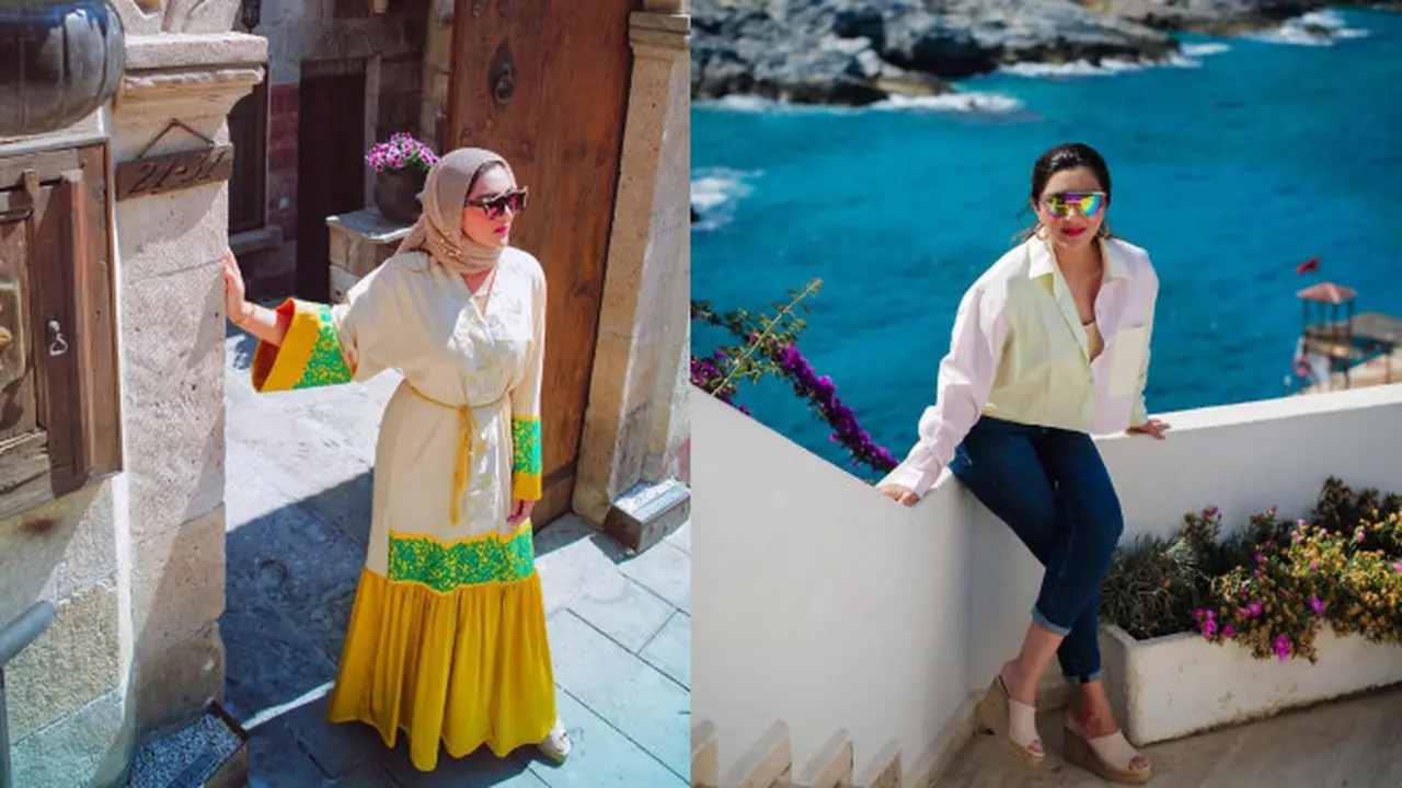 Gaya Outfit Ashanty Selama Liburan di Turki, Curi Perhatian