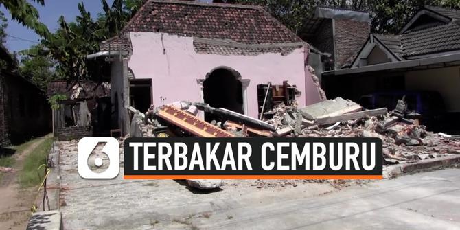 VIDEO: Cemburu Suami Selingkuh, Istri Rubuhkan Rumah