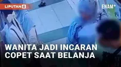 Aksi pencopetan seolah tak lagi mengenal tempat dan waktu, sekalipun di suasana ramai. Seorang wanita jadi korban pencopetan ponsel di sebuah supermarket di Cianjur, Jawa Barat (11/2/2024). Ia diincar seorang pelaku wanita sepanjang berbelanja.