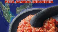 Kemenparekraf unggah ilustrasi Peta Sambal Indonesia. (Dok. Instagram/@kemenparekraf.id/https://www.instagram.com/p/CswDTnXyzSp/Dyra Daniera)