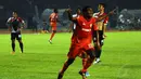 Selebrasi Victor Pae (Persija Jakarta) usai menjebol gawang Persijap Jepara dalam laga lanjutan ISL di stadion GBK Jakarta, (26/5/2014). (Liputan6.com/Helmi Fithriansyah)