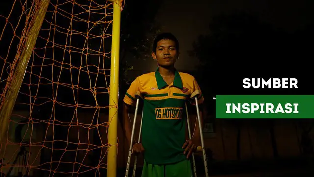 Berita video "Ini Ceritaku" tentang Chandra W. Aji, kiper futsal dengan hanya satu kaki, berbagi ilmu untuk memajukan sepak bola Indonesia.