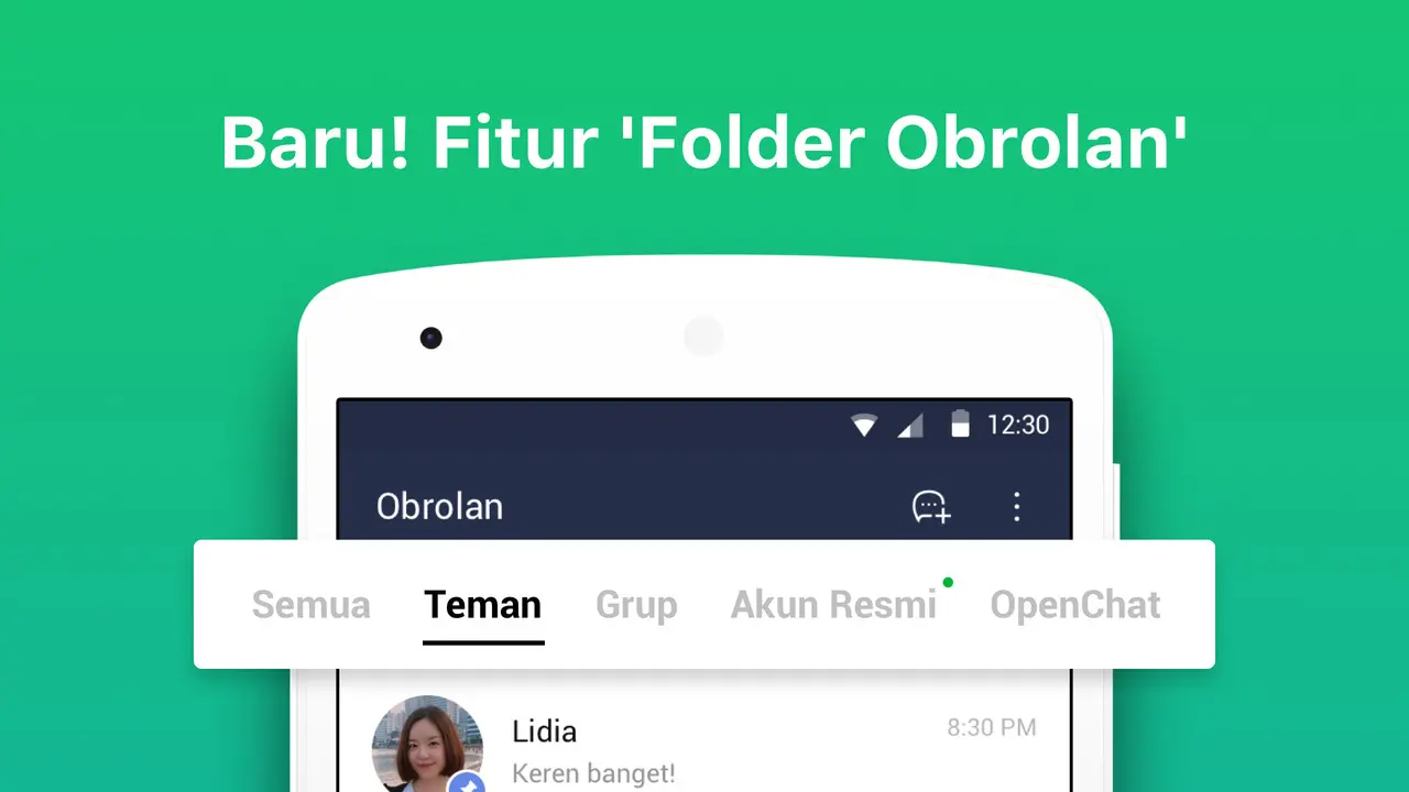 Fitur Baru Line Folder Obrolan