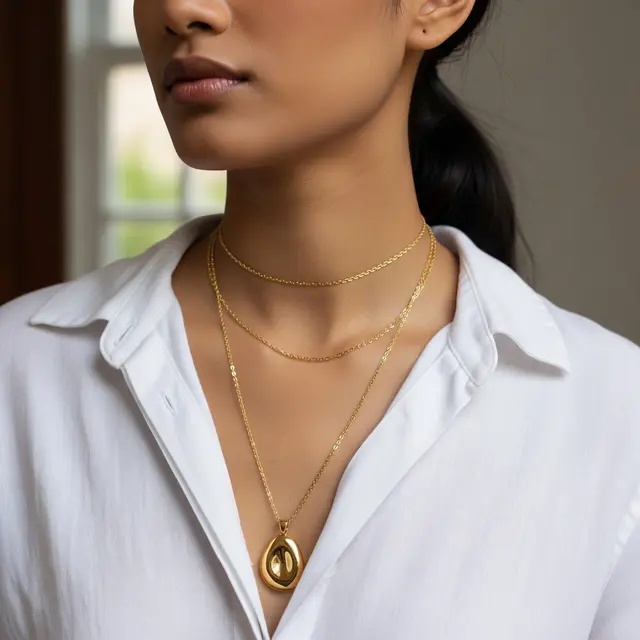 9 Inspirasi Kalung Emas Layering yang Lagi Hits, Tampil Modis dan Berkelas