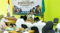 Pelatihan jurnalistik LTNNU Cilacap. (Foto: Liputan6.com/Dok. LTNNU Cilacap)