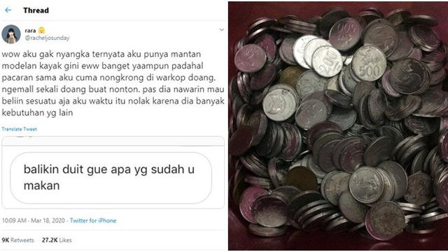 Viral Mantan Pacar Minta Uang Dikembalikan Dibayar Dengan Uang Koin Hot Liputan6 Com