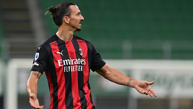 Aksi Zlatan Ibrahimovic saat Bawa AC Milan Menang di Laga Perdana Liga Italia