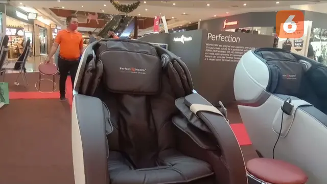 Massage chair Perfection II dari Perfect Health Indonesia (Liputan6.com/Aceng Mukaram)