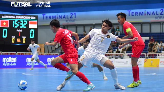 Timnas Futsal Indonesia di Piala AFF Futsal 2024.