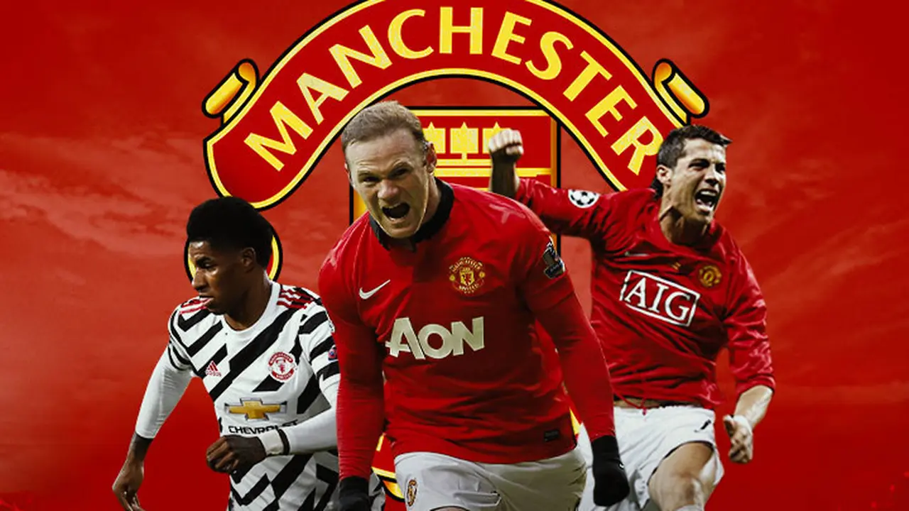 Manchester United - Marcus Rashford, Wayne Rooney, Cristiano Ronaldo