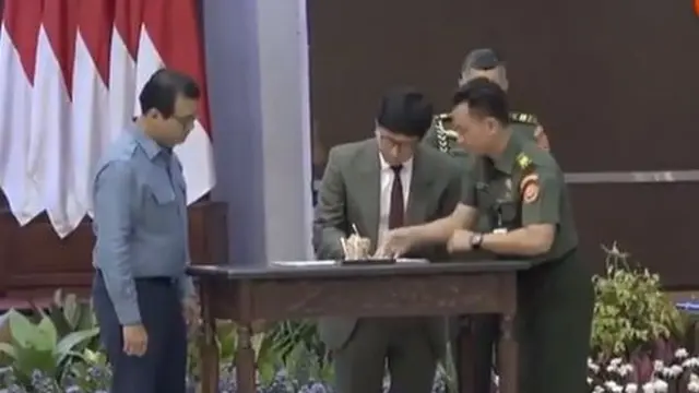 PT Surya Citra Media (SCM) Tbk, menandatangani nota kesepahaman atau MoU dengan Lembaga Ketahanan Nasional (Lemhannas), di Gedung Dwi Warna Lemhannas, Senin (21/3/2023).