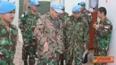 Citizen6, Lebanon: Tim Hygiene Inspection dari Unifil, sedang melakukan pemeriksaan standar kebersihan di Markas Satgas Yonif Mekanis Konga XXIII-E / Unifil (Indobatt), Senin (4/4). (Pengirim: Badarudin)