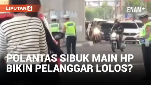 VIDEO: Diduga Sibuk Main HP, Polantas Tidak Tindak Dua Wanita Boncengan Motor Tanpa Helm