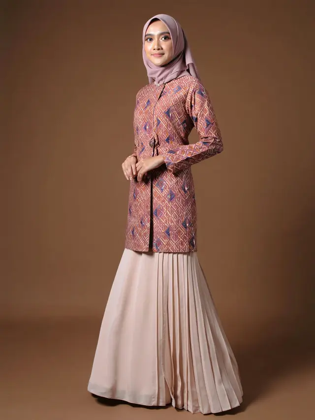 Model Gamis Batik Kondangan Terbaru