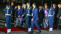 Presiden Prabowo Subianto diagendakan untuk melakukan kunjungan kenegaraan sekaligus menghadiri Konferensi Tingkat Tinggi (KTT) Kerja Sama Ekonomi Asia Pasifik (APEC) di Peru. (Eddy RAMOS/ANDINA/AFP)