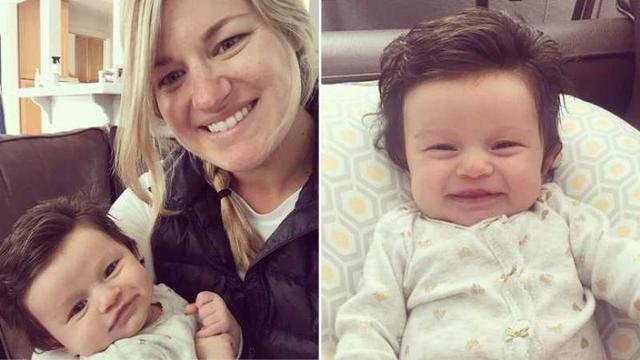 Lucunya Bayi Usia 2 Bulan Dengan Rambut Lebat Di Kepala Citizen6 Liputan6 Com