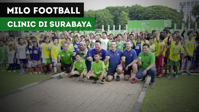 Sejumlah mantan pemain Timnas Indonesia Primavera menjadi pelatih pada MILO Football Clinic di Surabaya.