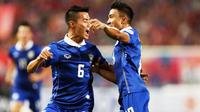 Chanathip Songkrasin dan Sarach Yooyen, bintang muda Thailand, juga tertarik berkiprah di Malaysia Super League. Bisa jadi mereka akan jadi pesaing Andik Vermansah. (ESPN Asia)