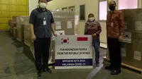 Bantuan kedua Korea Selatan untuk Indonesia hadapi pandemi COVID-19. Konsentrator oksigen dan ventilator. (Kedubes Korsel)