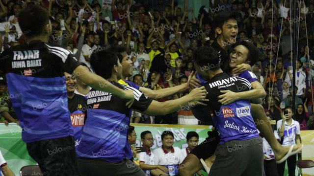 Final Beregu Putra PON XIX Jawa Barat. (Bola.com/Arief Bagus)
