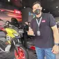 Darius kepincut skutik Aprilia SR GT200 (Otosia.com/Nazar Ray)