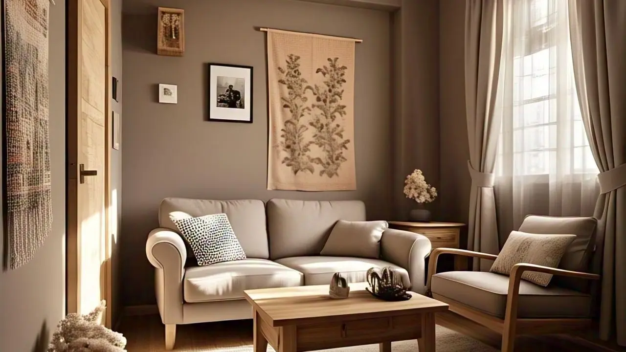 Inspirasi Warna Buat Ruangan Kecil, Warna Taupe. Foto: Meta AI